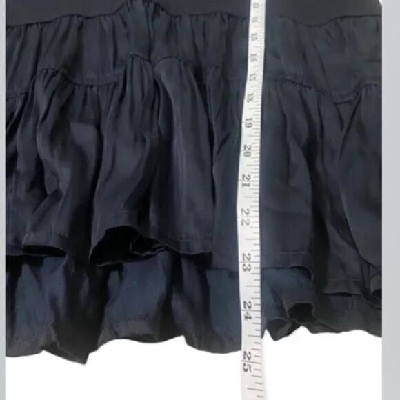 Maeve Louisa Tiered Tee Size Small Navy Blue Anthropologie - Picture 5 of 10